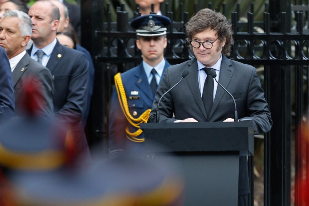 Javier Milei reclama soberanía en homenaje a caídos de Malvinas