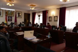 Tensión en sesión del Concejo Municipal de Oruro