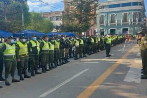 Controles durante jornada de restricción vehicular en Oruro