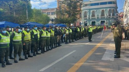 Controles de tránsito en Oruro durante jornada de restricción vehicular