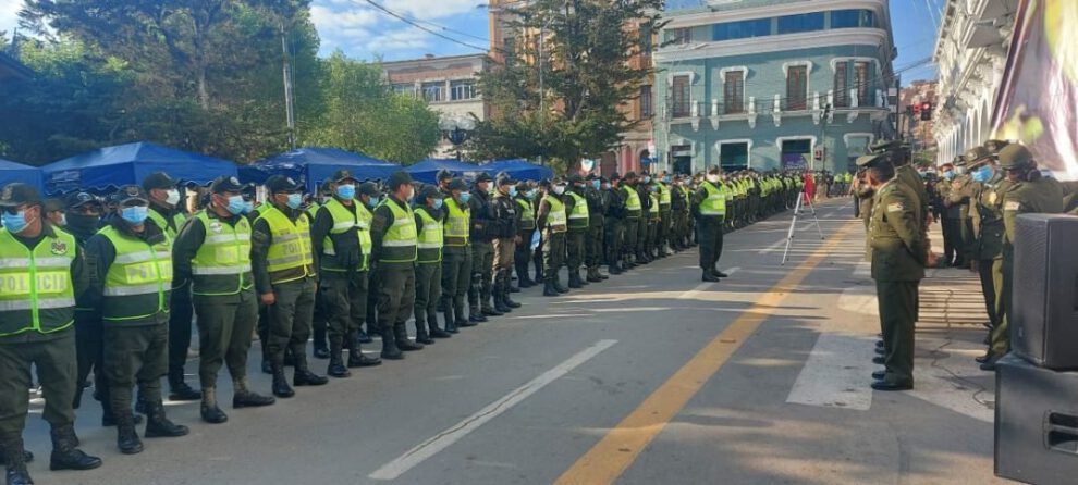 Controles de tránsito en Oruro durante jornada de restricción vehicular