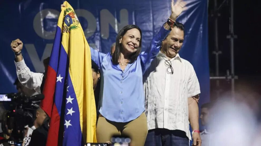 María Corina Machado, líder opositora de Venezuela