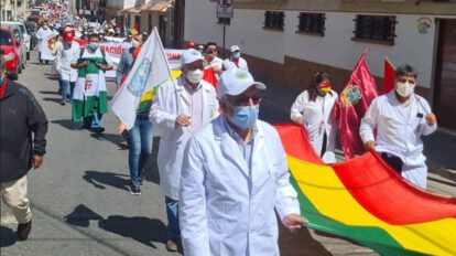 paro nacional contra Ley 035 en el sector salud