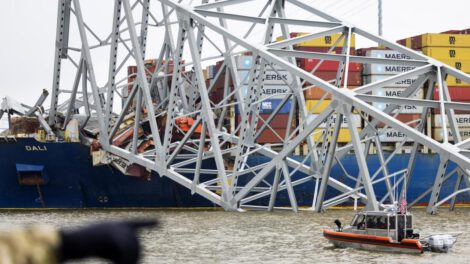 Colapso del puente Key en Baltimore tras impacto del carguero Dali