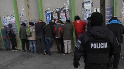 Operativo policial en La Paz