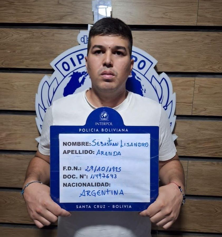 Detención de Sebastián Lisandro Aranda en Bolivia