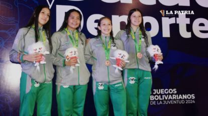 Bolivia gana oro en natación en los Juegos Bolivarianos