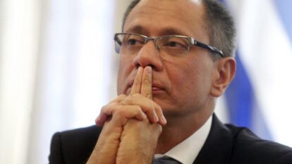 Jorge Glas hospitalizado tras quebranto en su salud