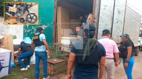 Hallan Avgas en camión de encomiendas