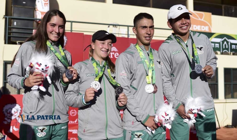 Tenistas bolivianos ganan medallas en los Juegos Bolivarianos