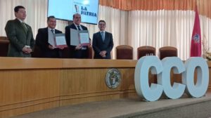 Cámara de Comercio de Oruro firma convenio para transmisión en vivo