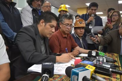 Cumbre del Agua en agenda tras acuerdo ambiental entre Gobierno y COB