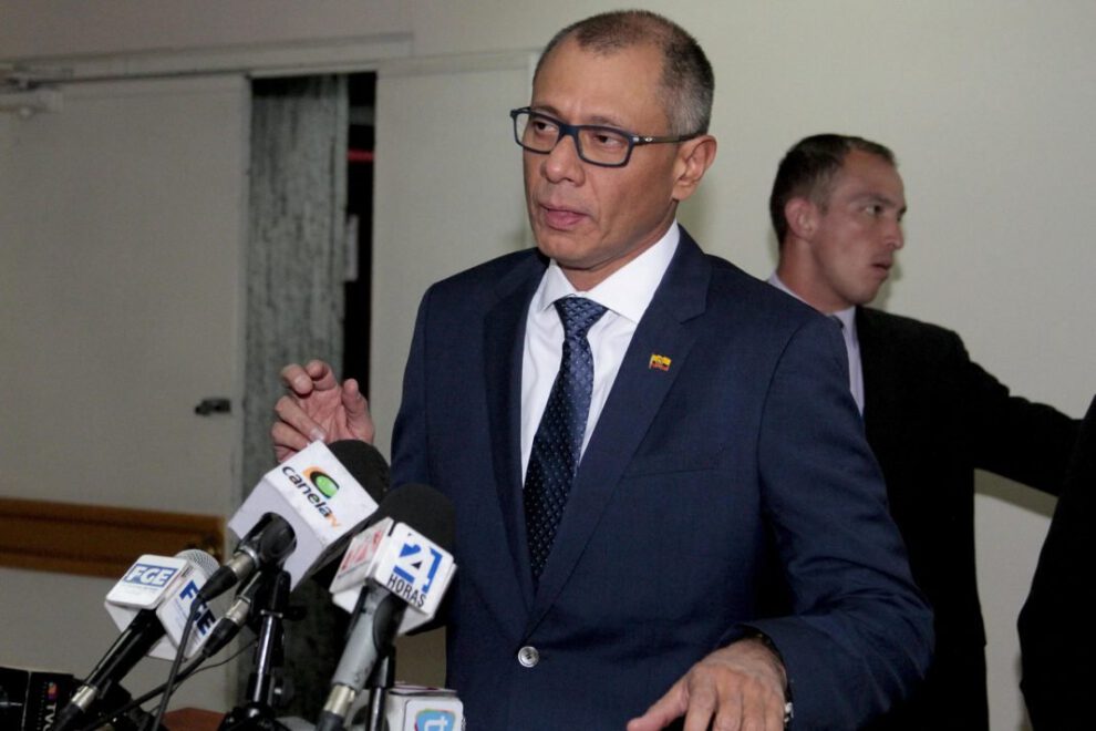 Jorge Glas en huelga de hambre en prisión de máxima seguridad en Ecuador