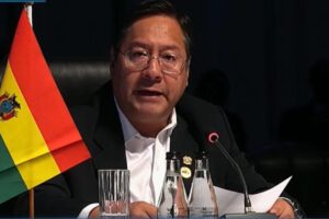 Asalto a la Embajada de México durante la intervención del presidente Luis Arce