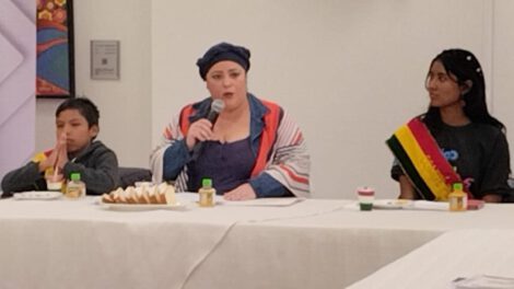 Compromiso con la niñez por parte de la ministra María Nela Prada