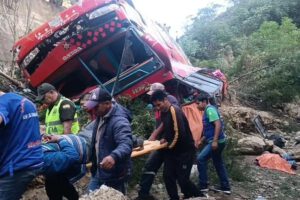 Accidente de bus en Santa Cruz