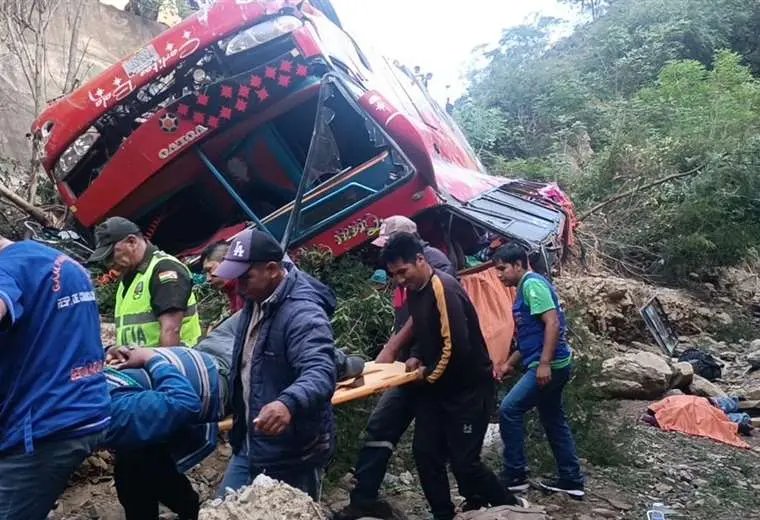 Accidente de bus en Santa Cruz