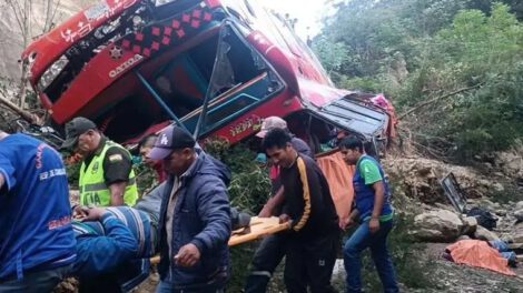 Accidente de bus en Santa Cruz