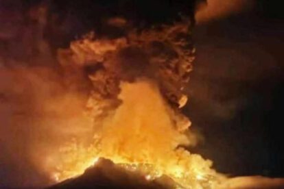 Actividad volcánica en Indonesia y evacuación de residentes