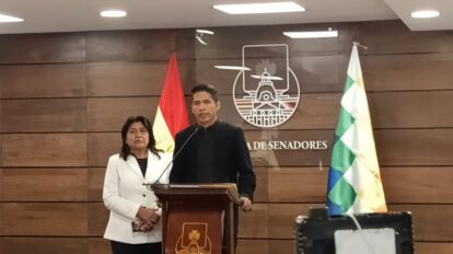 Revisión integral de la Ley 348 por el presidente del Senado Andronico Rodriguez