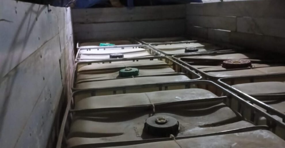 Incautación de combustible en La Paz