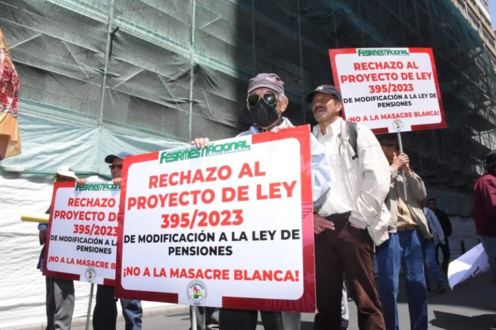 protesta contra proyecto de ley 035 en La Paz