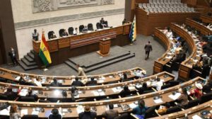 Detención de Luis Alberto Echazú en el Legislativo boliviano