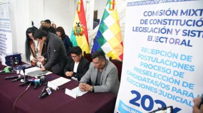 Suspensión del proceso de preselección judicial en Cochabamba