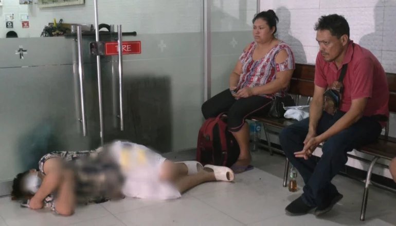 Niño con apendicitis en el Hospital de Niños