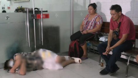 Niño con apendicitis en el Hospital de Niños