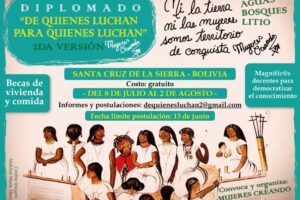 Diplomado en ecofeminismo organizado por Mujeres Creando en Santa Cruz