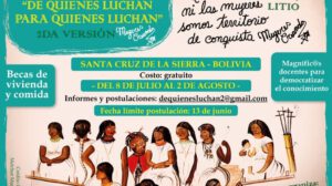 Diplomado en ecofeminismo organizado por Mujeres Creando en Santa Cruz