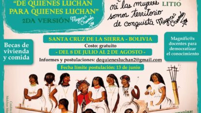 Diplomado en ecofeminismo organizado por Mujeres Creando en Santa Cruz
