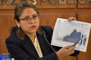 Aumento de recaudación por impuestos propuesto por la viceministra Juana Jiménez