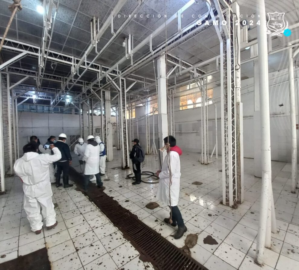 Inspección matadero Unión Gremial en Vinto