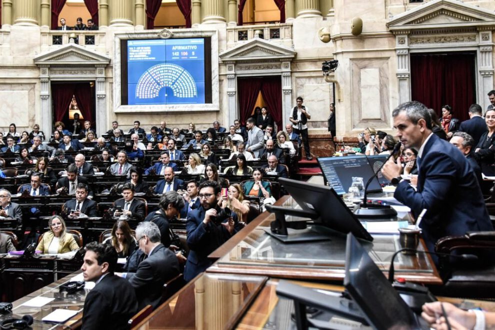 Reforma laboral de Milei aprobada en Diputados