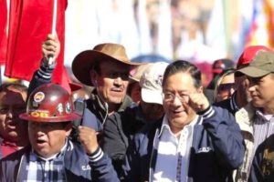 Día del Trabajo en Bolivia con Luis Arce y David Choquehuanca