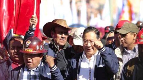 Día del Trabajo en Bolivia con Luis Arce y David Choquehuanca