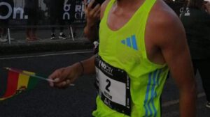 Héctor Garibay media maratón en Brasil