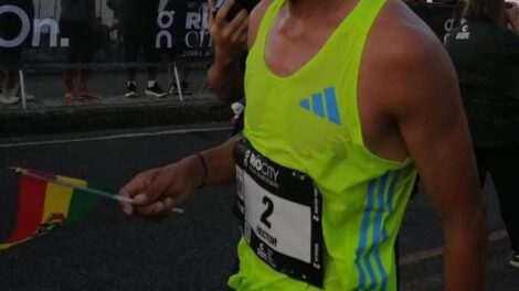 Héctor Garibay media maratón en Brasil