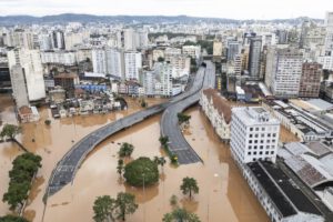 Inundaciones en Brasil tras la crecida del lago Guaíba