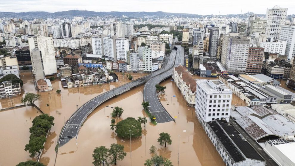 Inundaciones en Brasil tras la crecida del lago Guaíba
