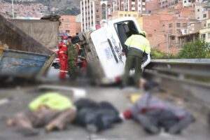 Aumento accidentes de tránsito en Bolivia