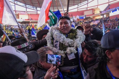 Grover García presidente del MAS, genera controversia