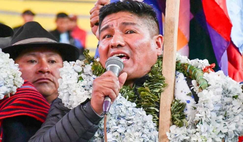 Nuevo presidente del MAS Grover García