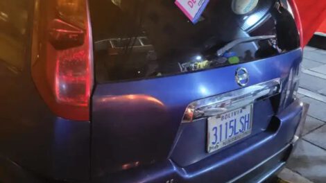 embargo de vehículos en La Paz