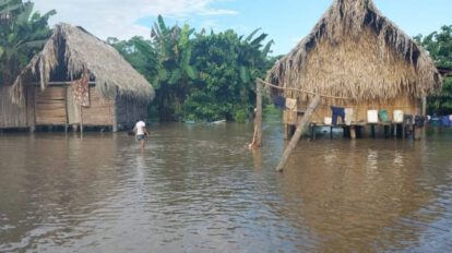 Desborde de ríos en Puerto Villarroel
