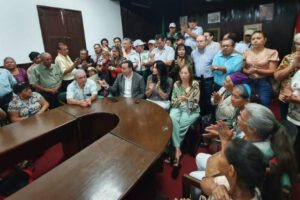 Marcha de protesta en defensa de la propiedad privada convocada por la senadora Rek