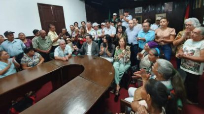 Marcha de protesta en defensa de la propiedad privada convocada por la senadora Rek