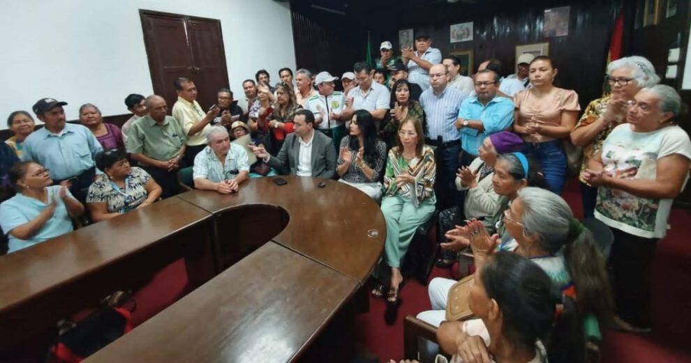 Marcha de protesta en defensa de la propiedad privada convocada por la senadora Rek